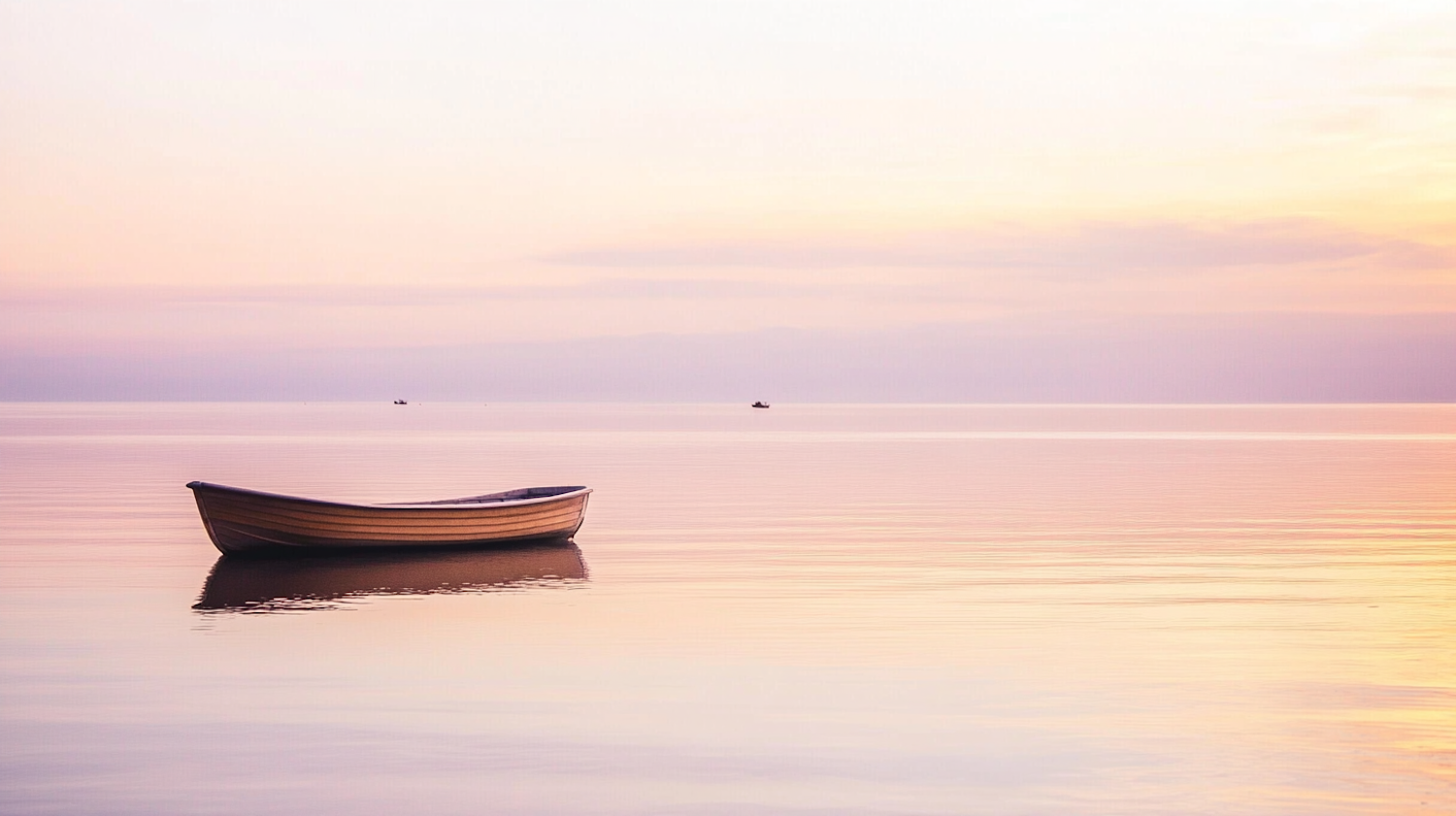 Serene Boat on Calm Waters