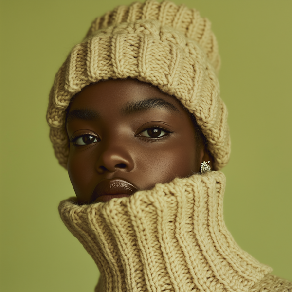 Cozy Knitwear Portrait