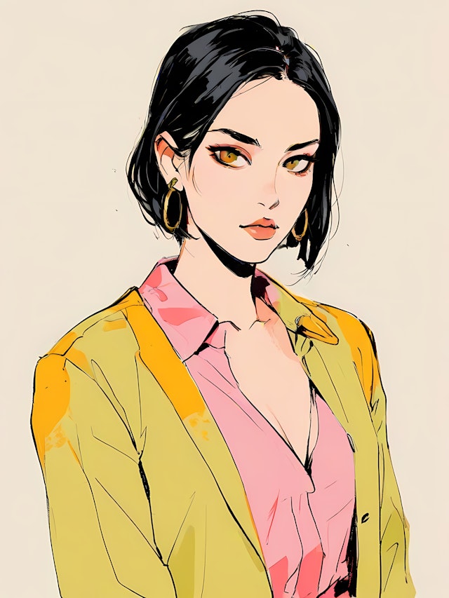 Elegant Woman Illustration