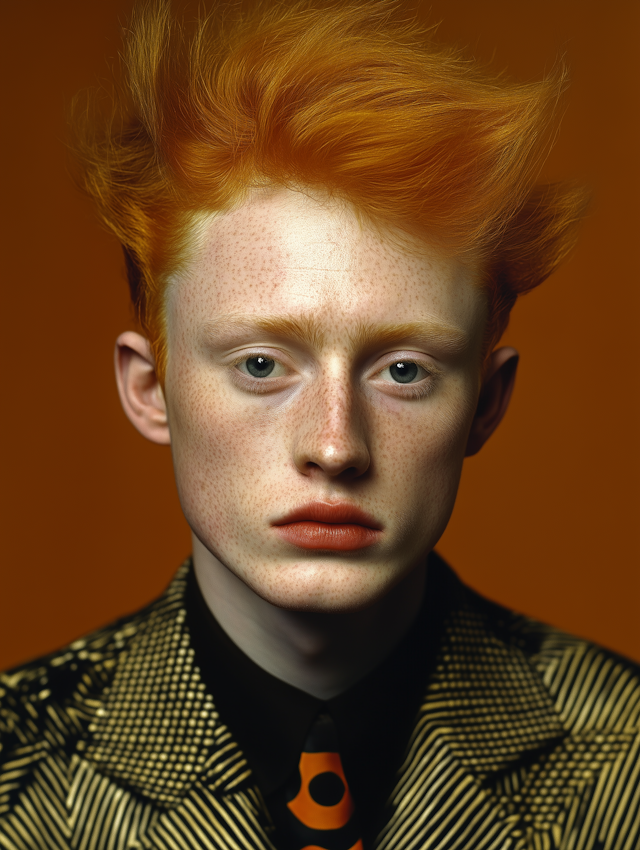 Striking Orange Hair Portrait