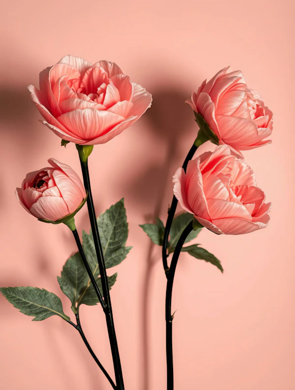 Pink Peony Close-Up