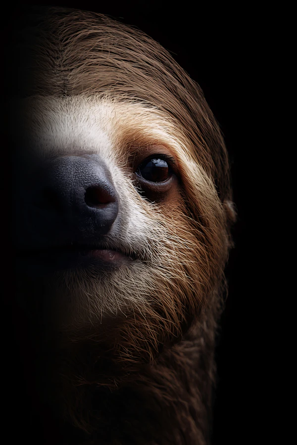 Sloth Portrait Close-Up