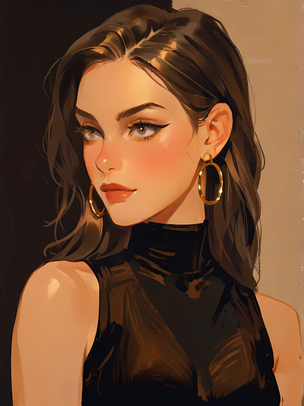 Stylized Portrait Woman