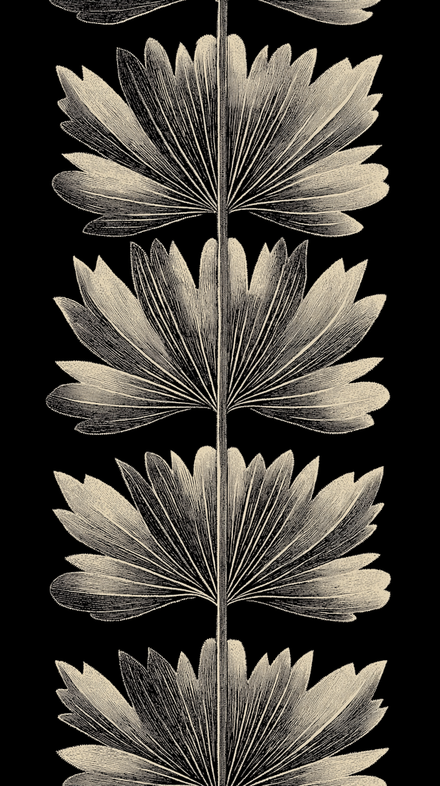 Botanical Illustration of Fern