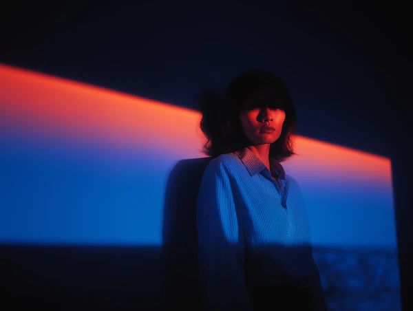 Moody Gradient Portrait