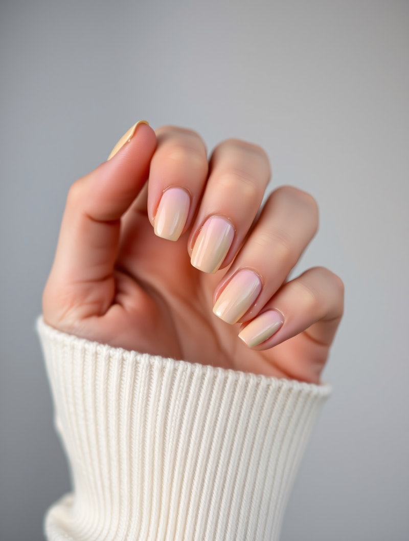 Gel manicure ombre