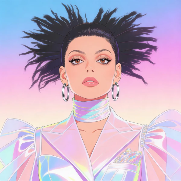 Futuristic Woman Portrait