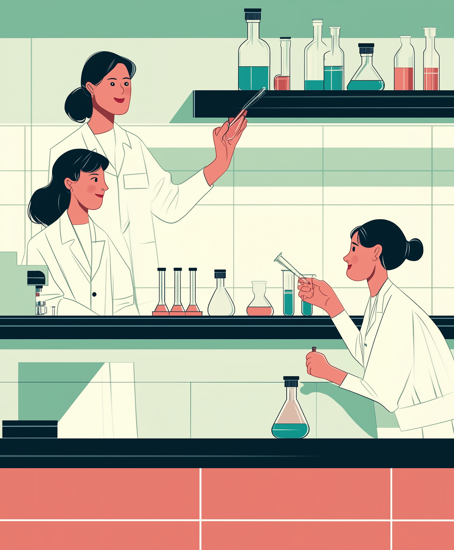 Women in Science Illustration