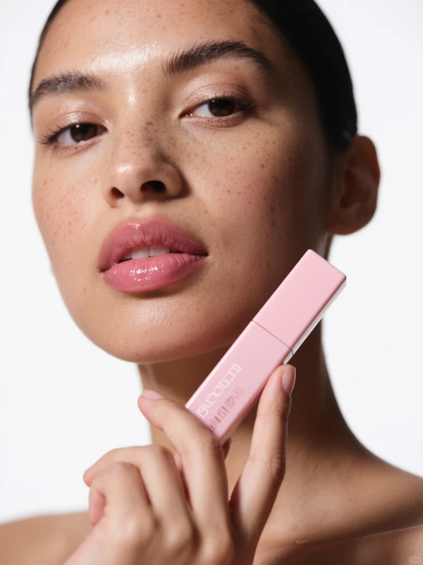 Person with Lip Gloss