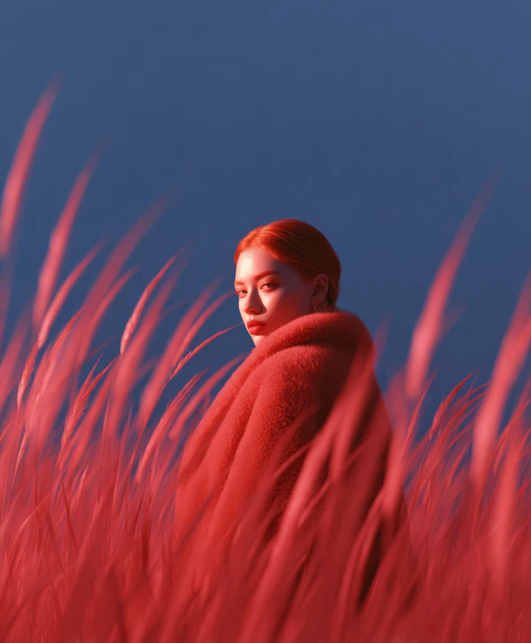 Red Harmony Portrait