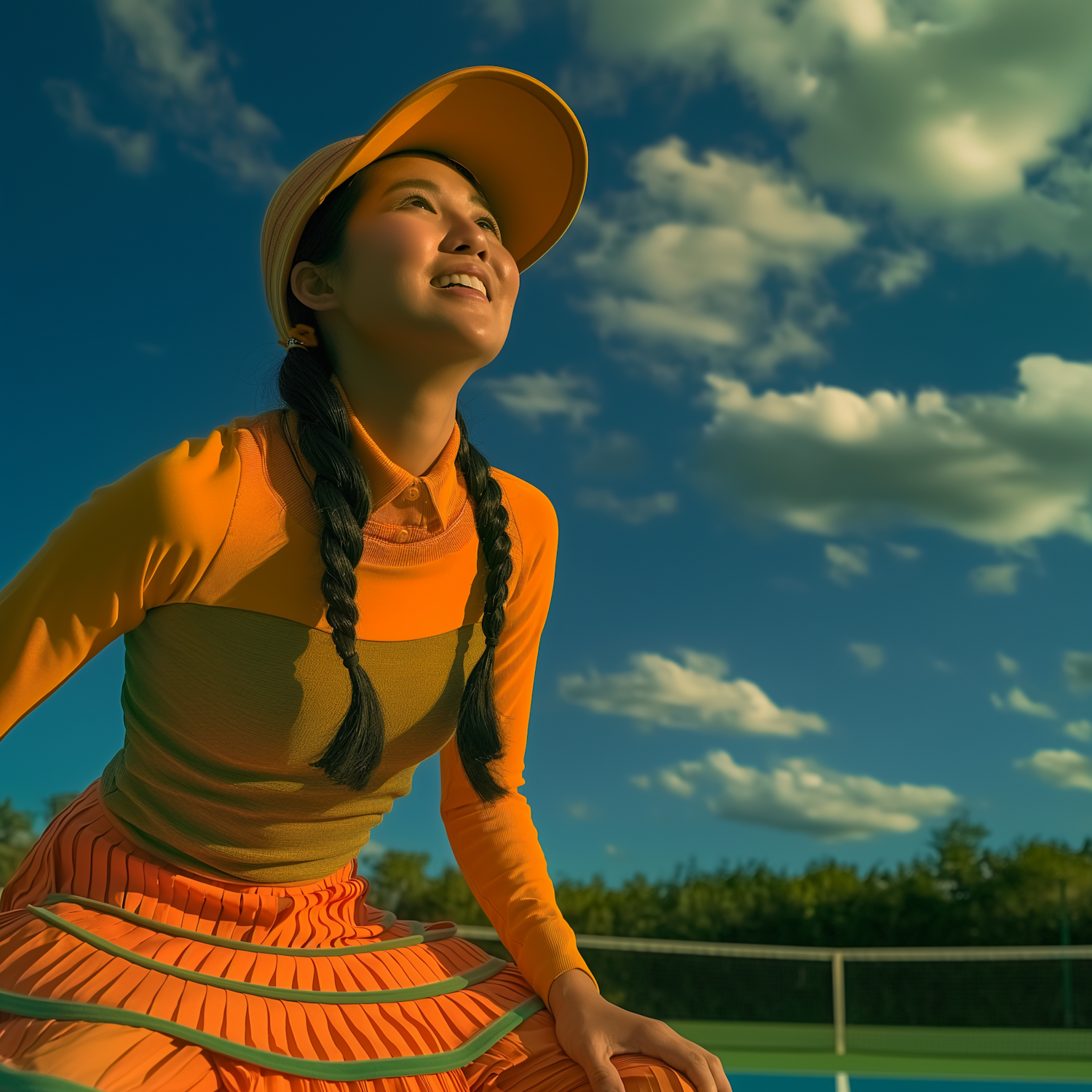 Young Woman Enjoying Outdoor Event