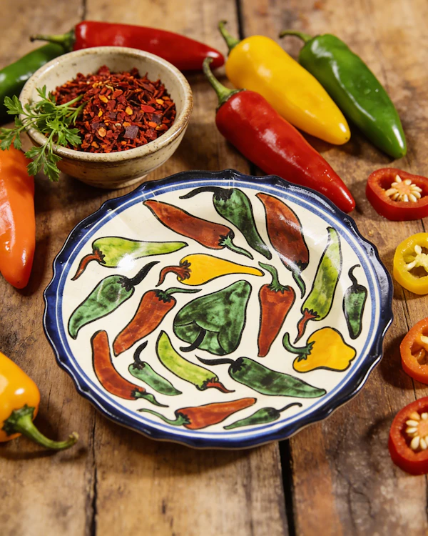 Colorful Chili Plate