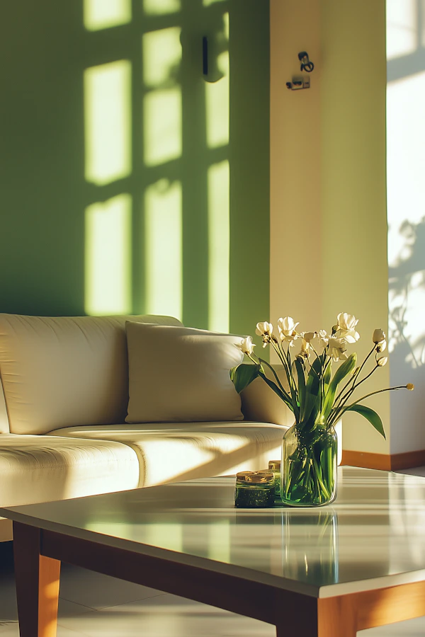 Cozy Sunlit Living Room