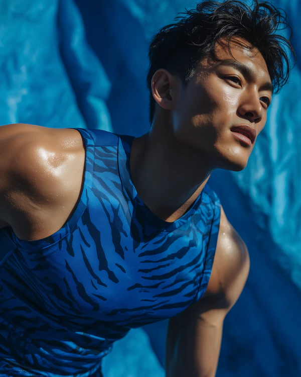 Athletic Man in Action