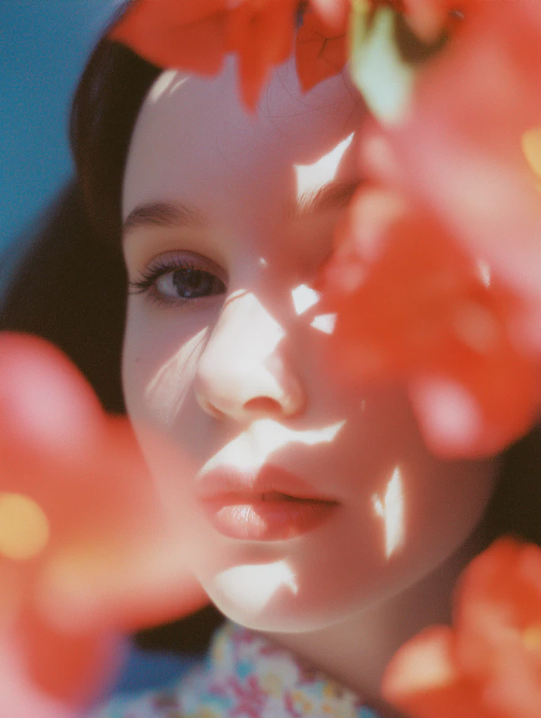 Floral Portrait Close-Up
