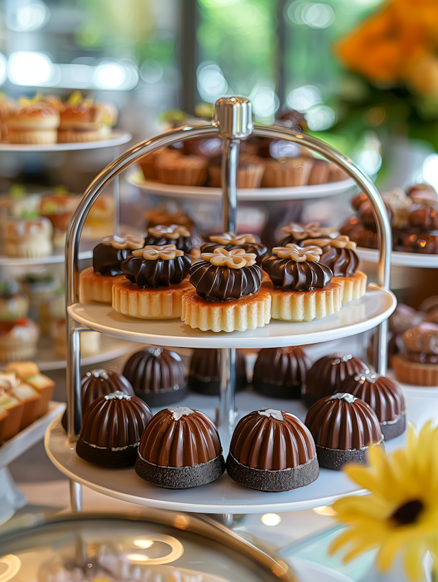 Elegant Dessert Display