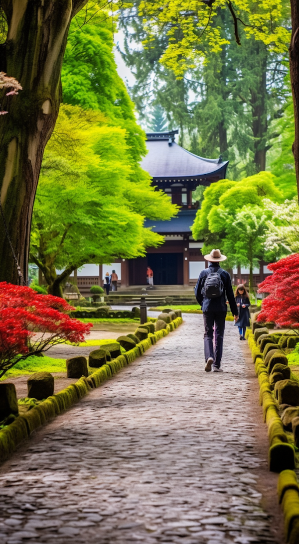 Serenity Path to the Asian Garden Temple