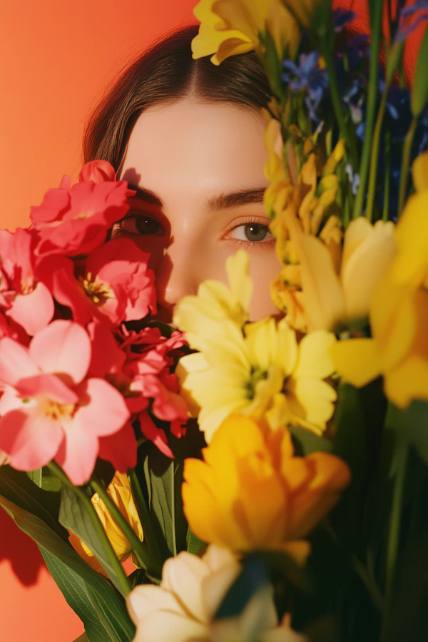 Portrait with Flowers