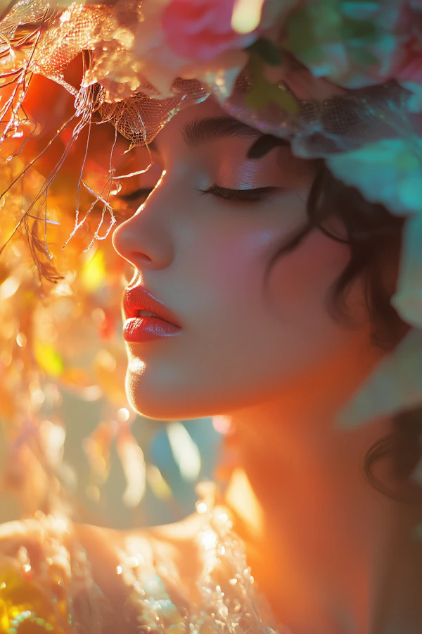Ethereal Floral Portrait