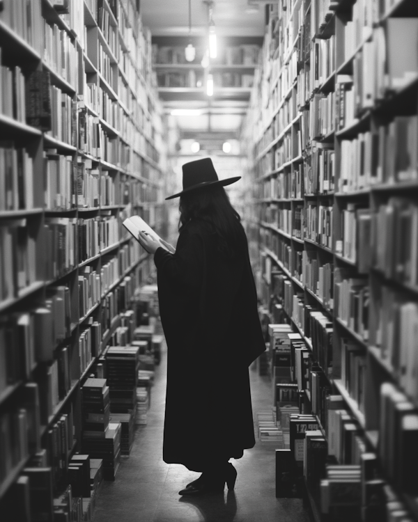 Silhouette in the Library