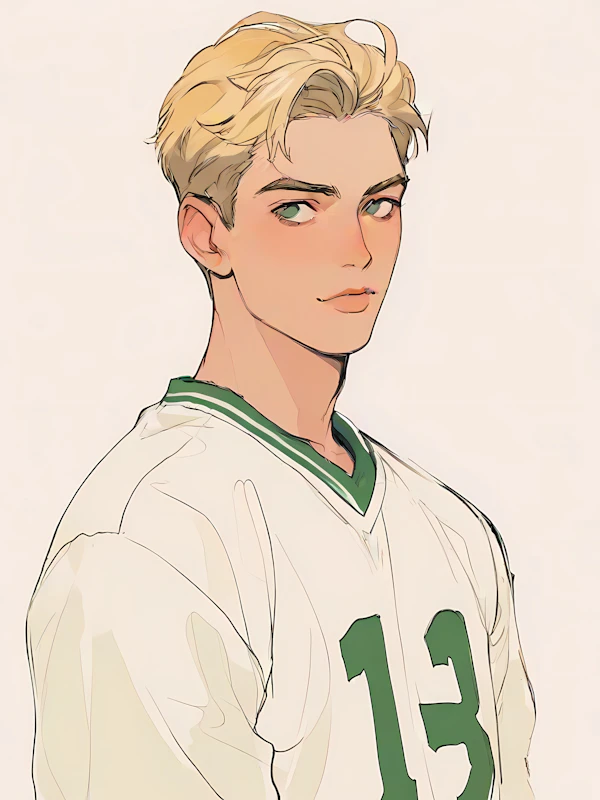 Stylized Athlete Portrait
