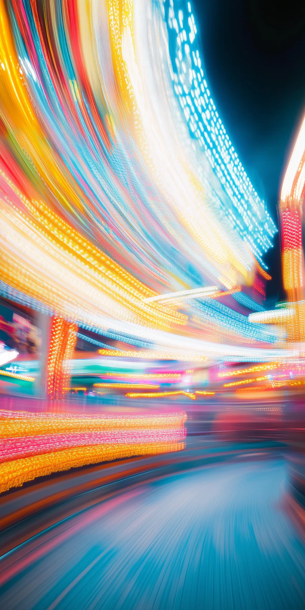 Vibrant Swirling Lights