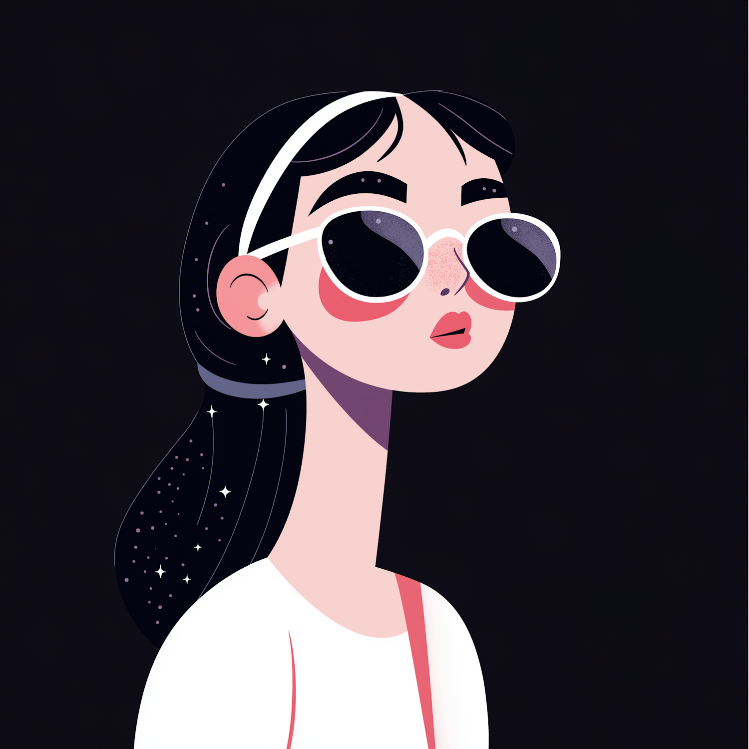 Stylized Female Character Illustration