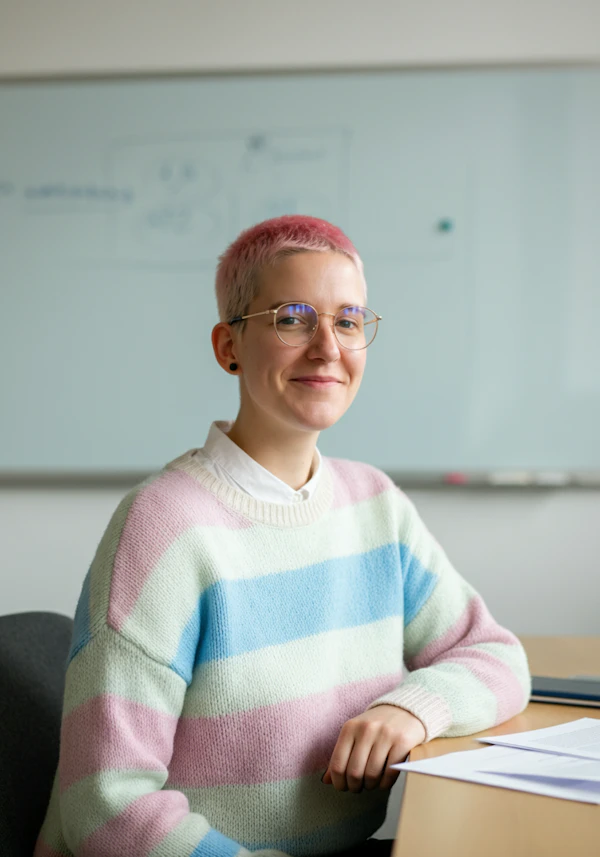 Young Adult at Desk
