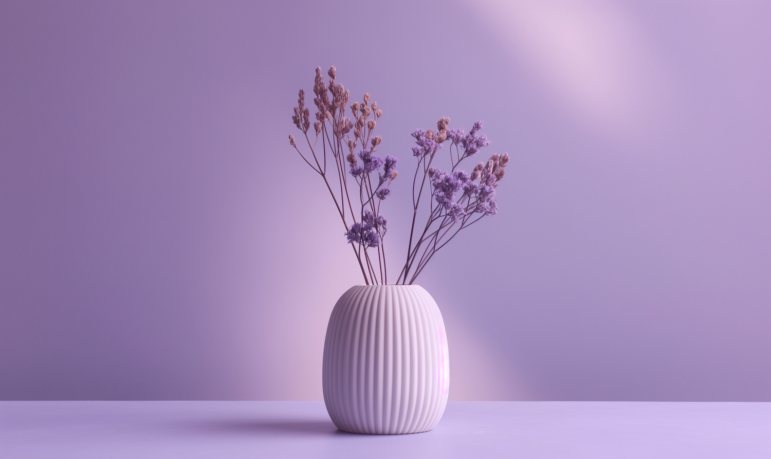 Minimalist Composition with Vase and Dried Flowers