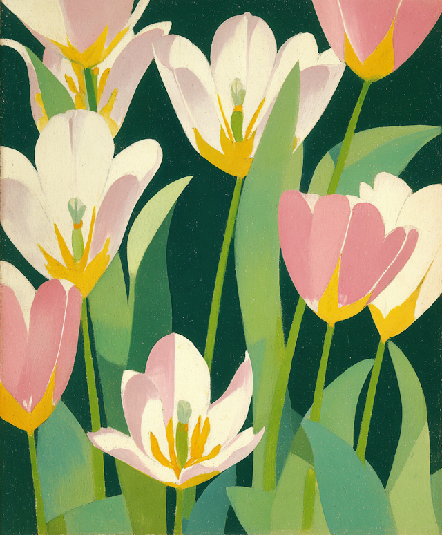 Stylized Tulip Artwork