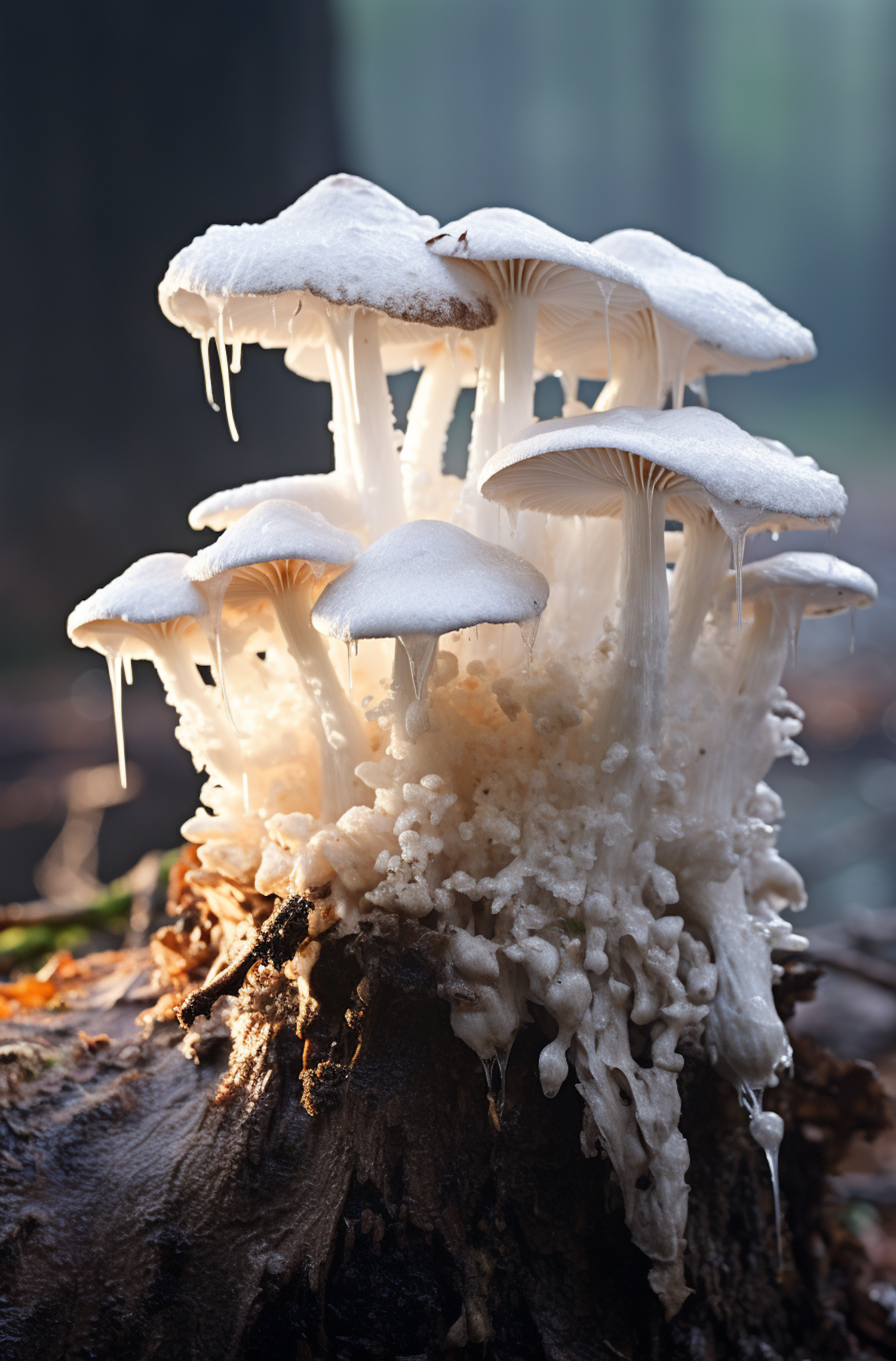 Snow-Capped Mushroom Serenity