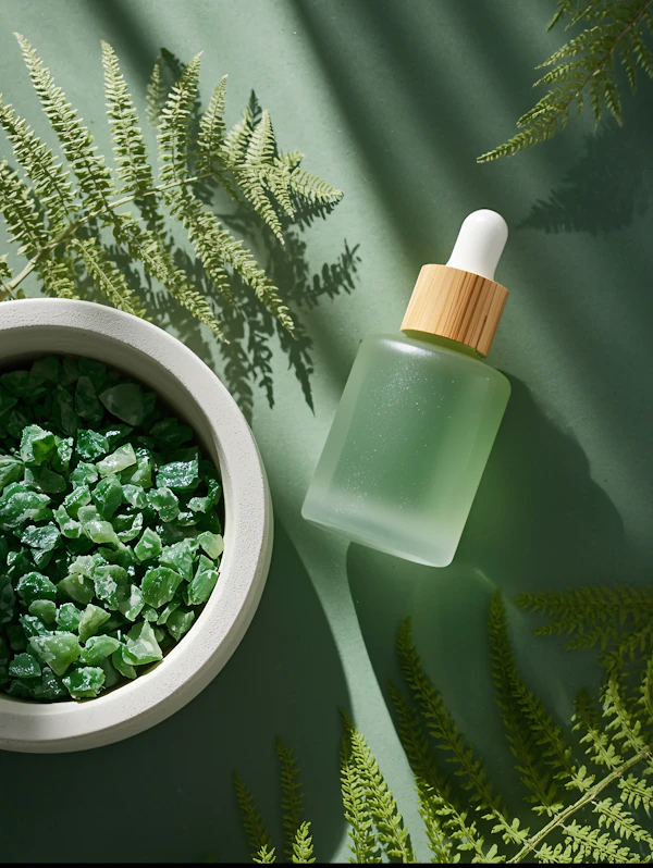 Green Aesthetic Flat Lay