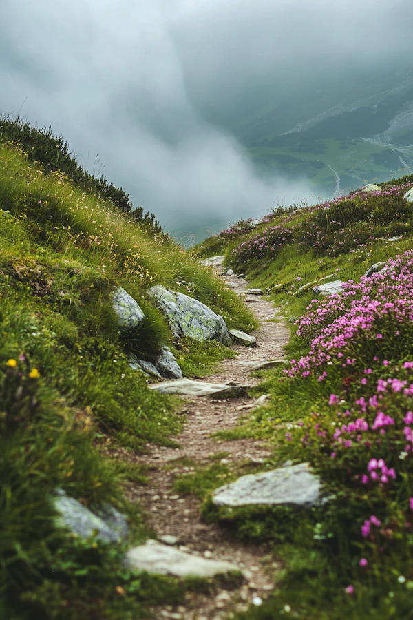 Serene Mountain Path