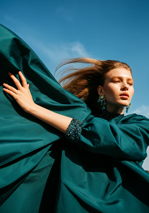 Dynamic Fashion Portrait