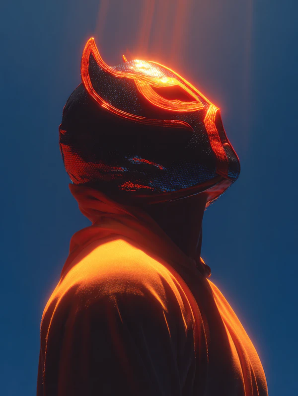 Illuminated Mask Figure