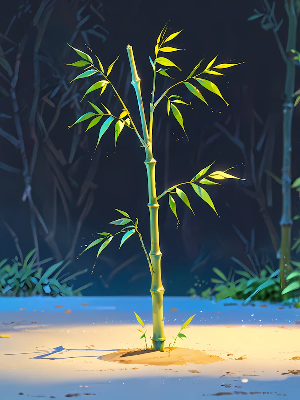 Bamboo Plant Illustration