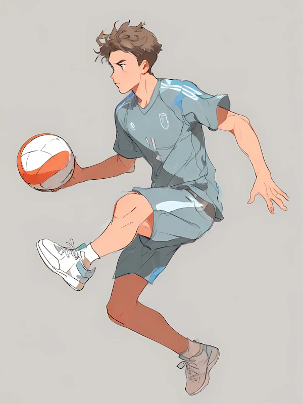 Volleyball Action Shot