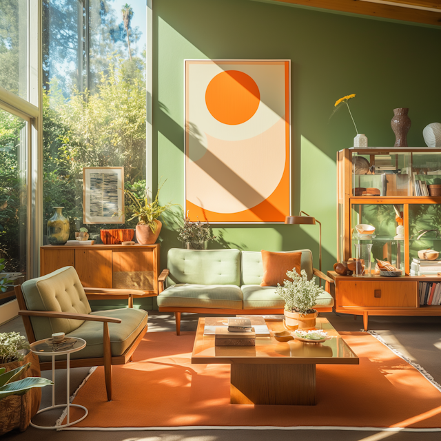 Mid-Century Modern Cozy Interior