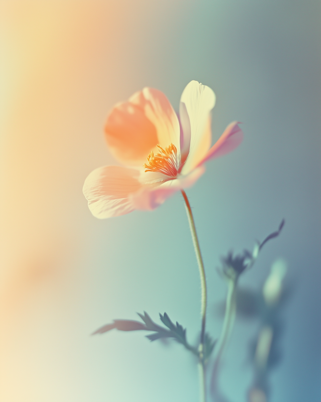 Delicate Pastel Flower