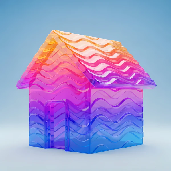 Translucent Gradient House