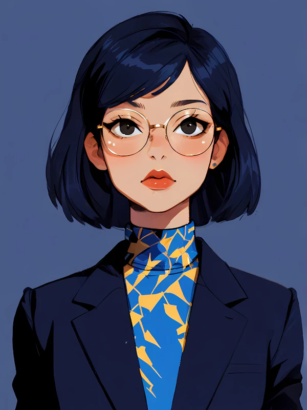 Stylized Woman Portrait