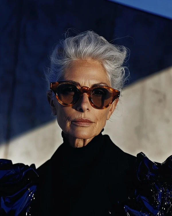 Elegant Older Woman Portrait