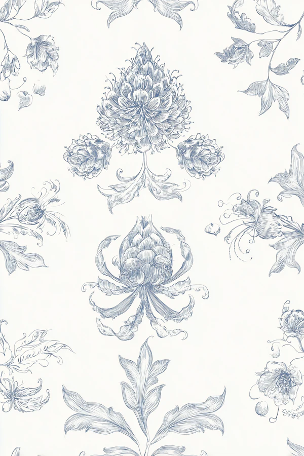 Blue Floral Pattern
