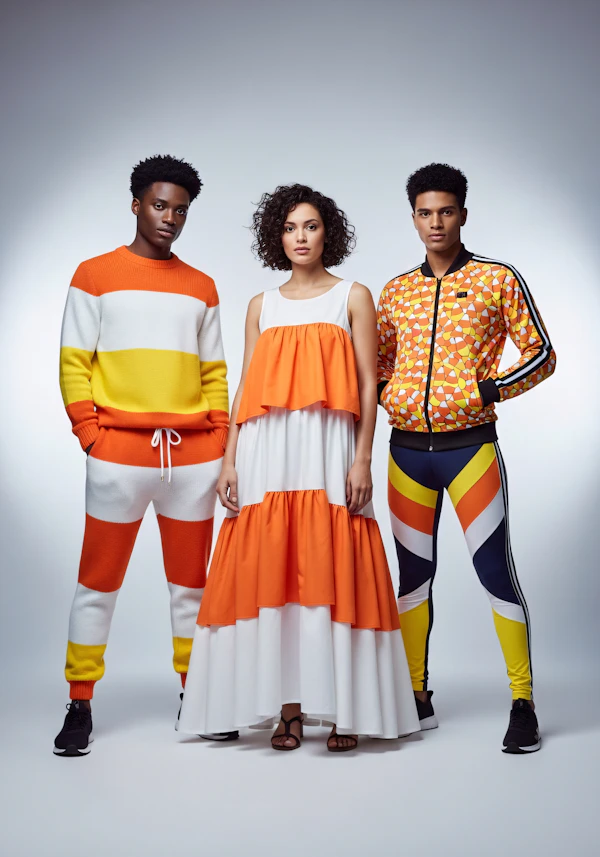 Vibrant Fashion Trio