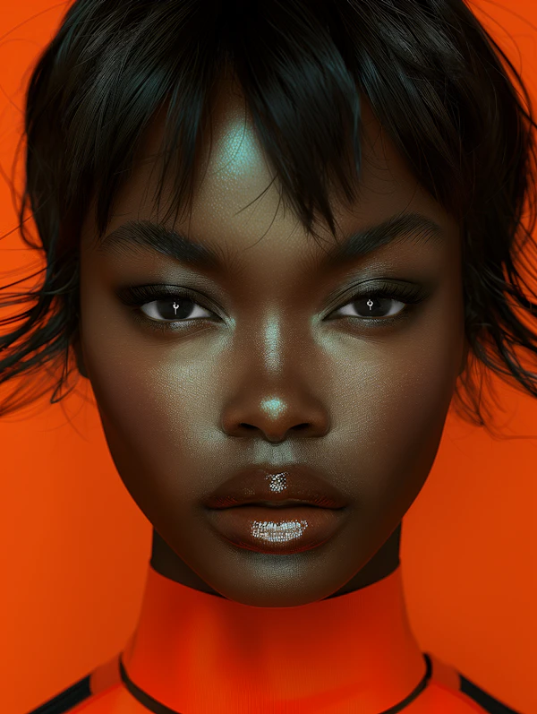 Striking Close-up Portrait
