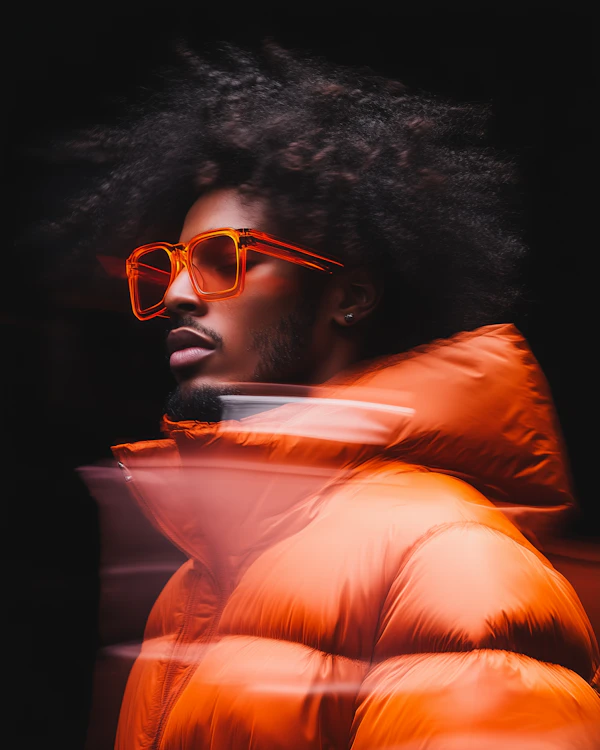 Dynamic Afro Portrait