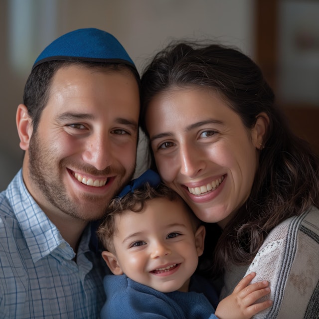 Smiling Family Close-Up