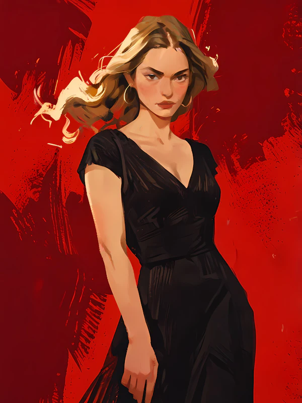 Elegant Blonde Portrait