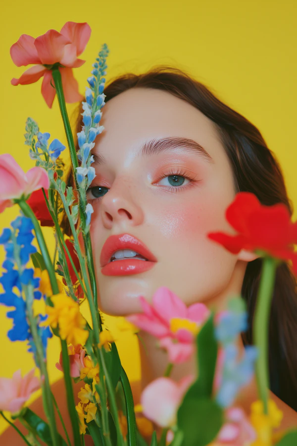 Floral Portrait Close-Up