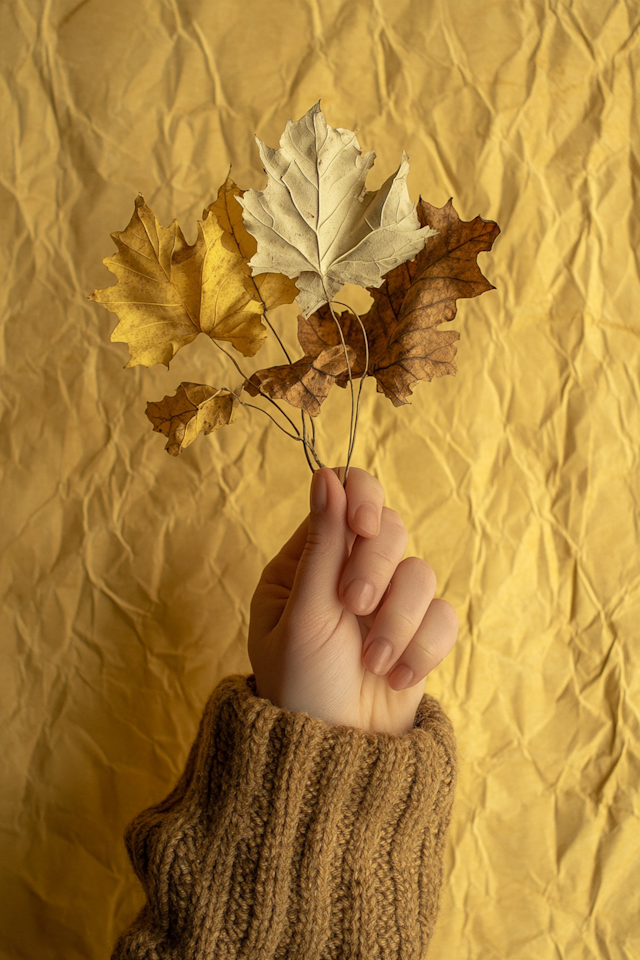 Autumn Leaves in Hand